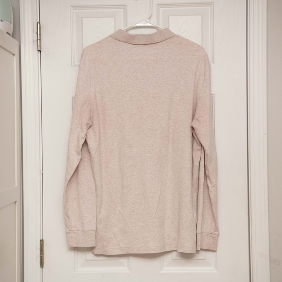 Ralph Lauren Solid Beige Long Sleeve Polo - Picture 3 of 3